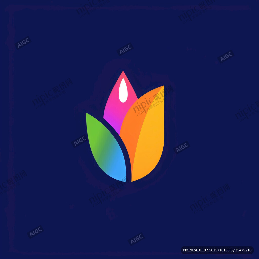 色彩水滴logo