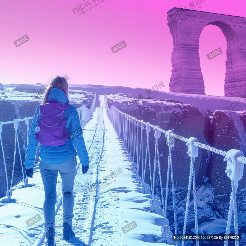 粉红色的超现实世界