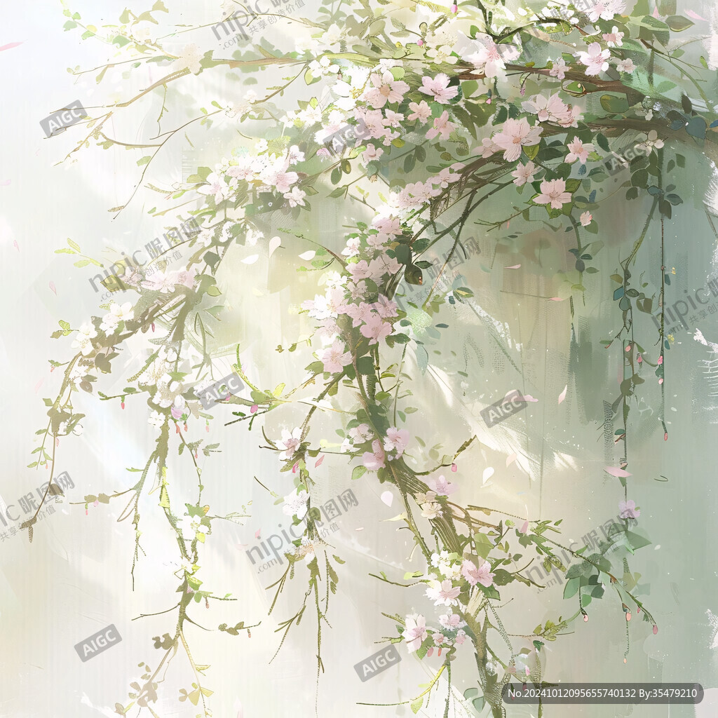 婚礼油画吊花