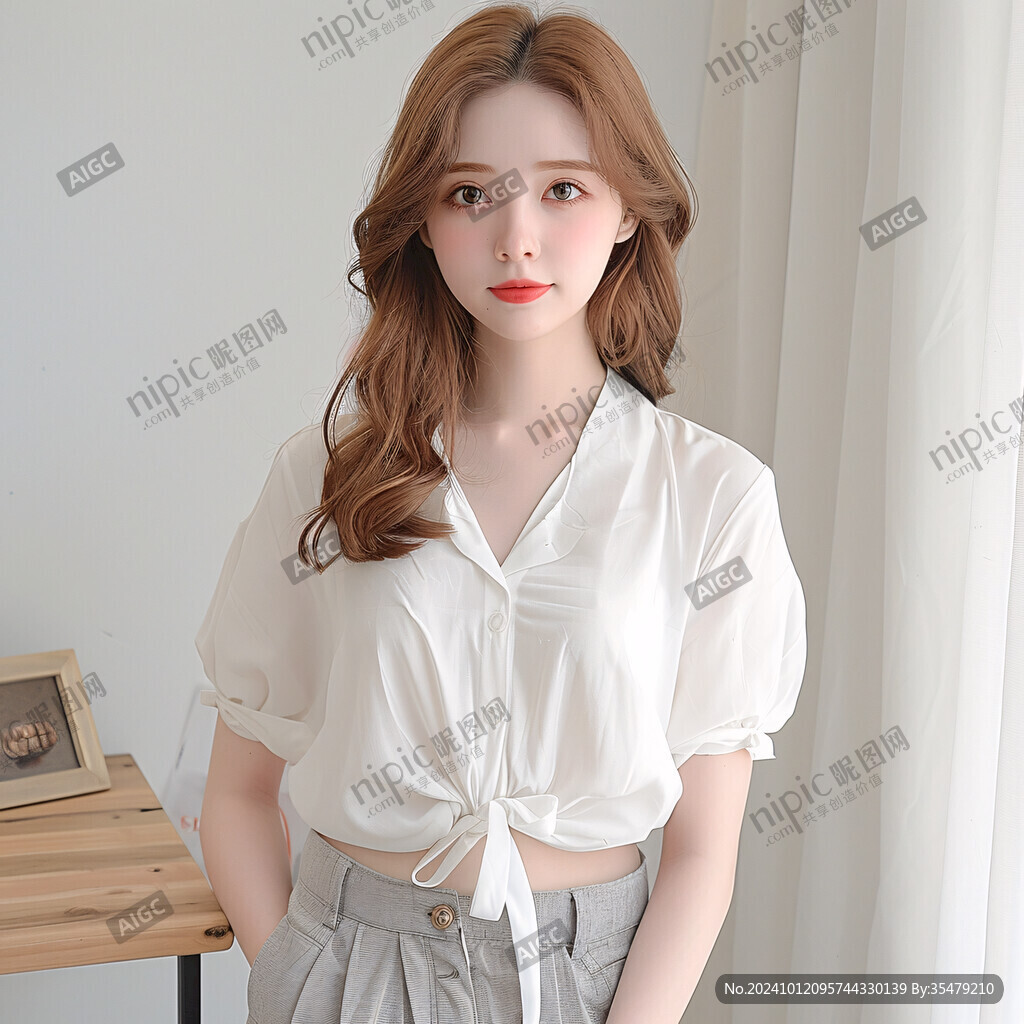 衬衫知性美女