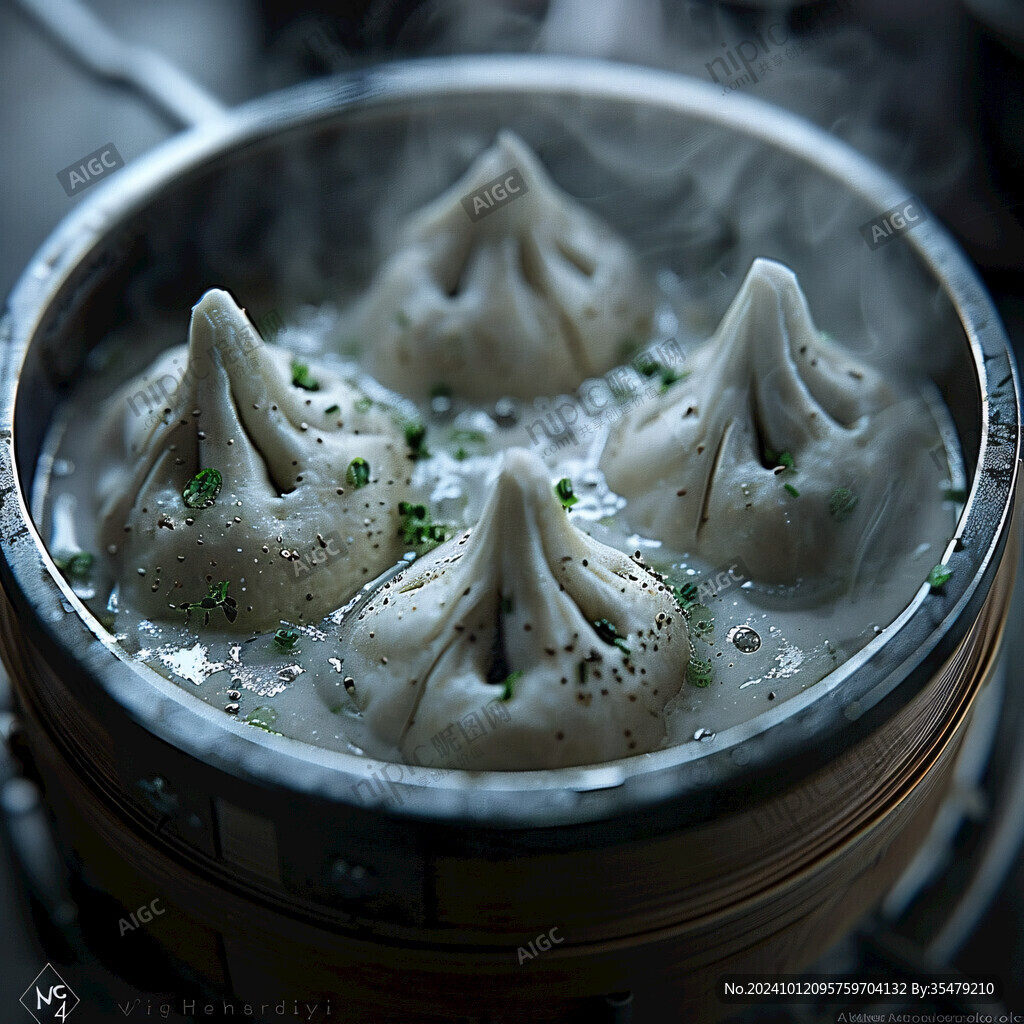 包子蒸饺氛围图