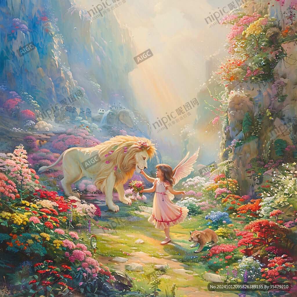 奇幻爱丽斯仙境插画