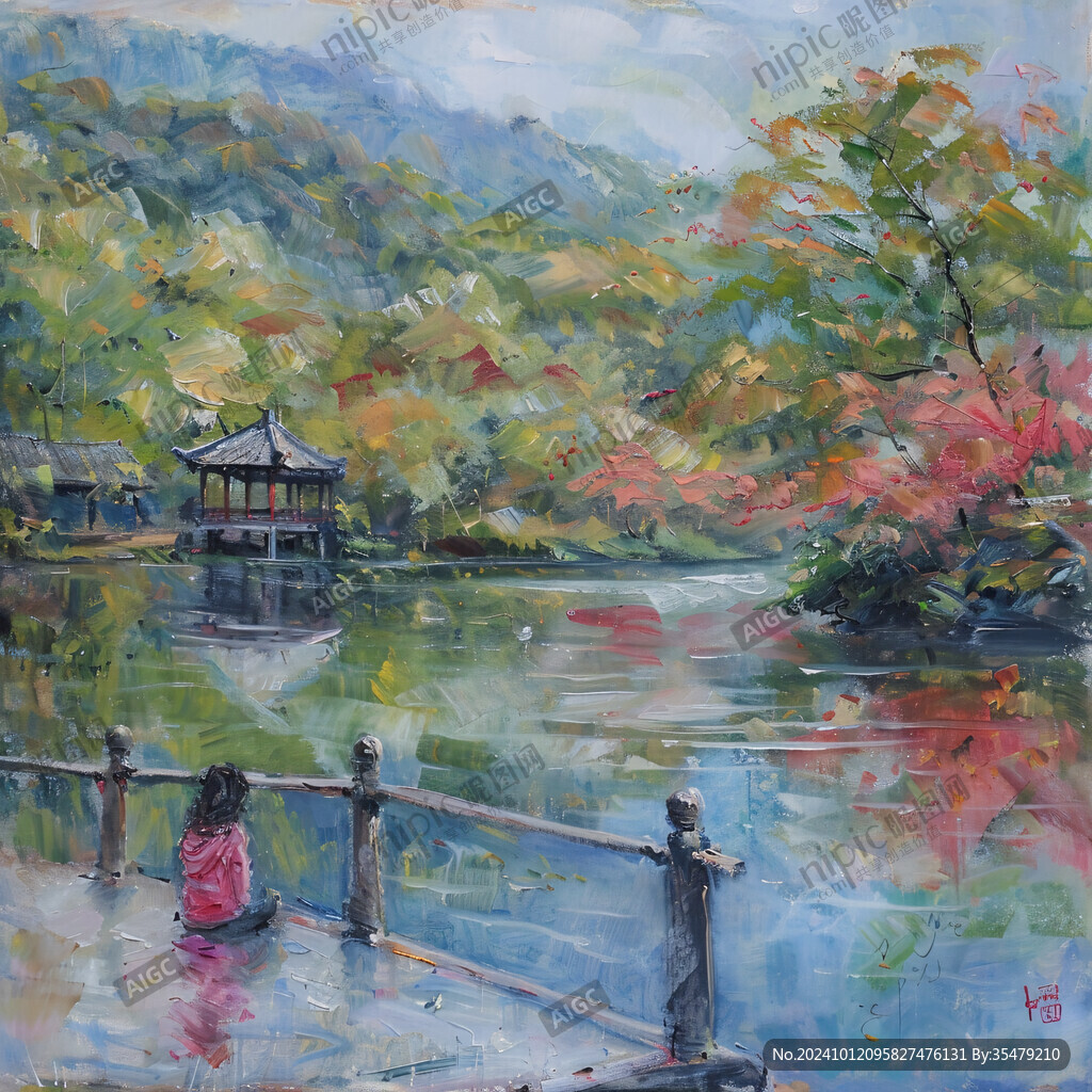 醉翁亭油画