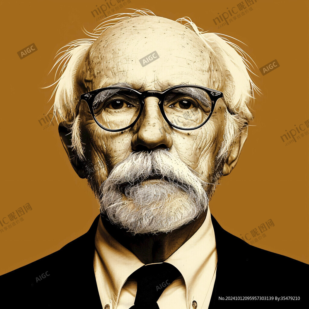 老科学家插画
