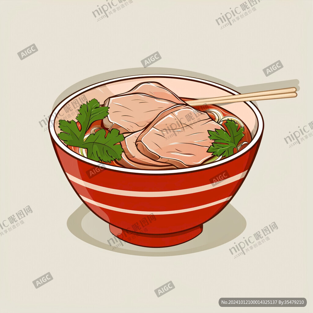 排骨面插画