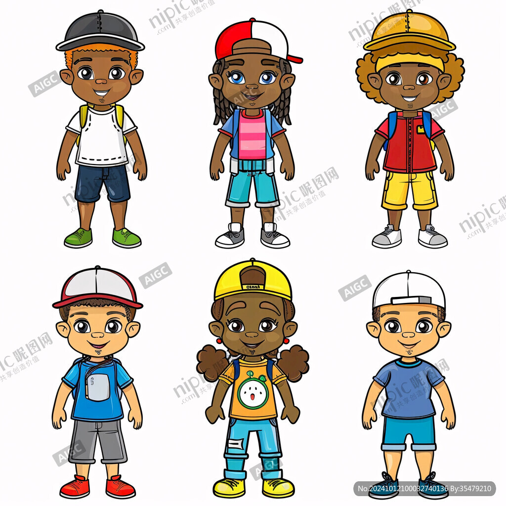 小学生卡通男孩形象