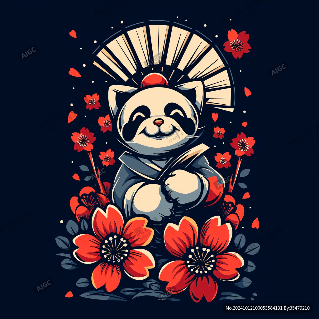花茶熊猫国潮国宝熊猫