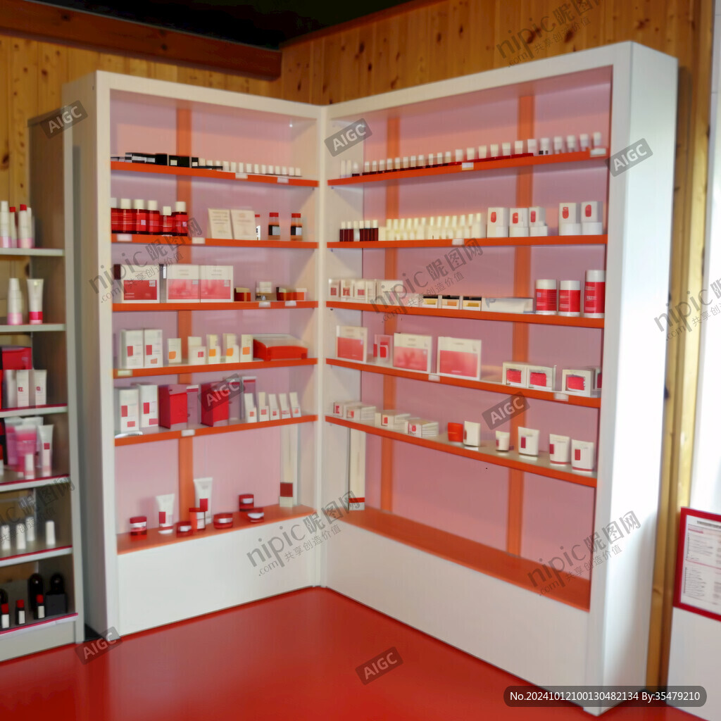 护肤品展柜