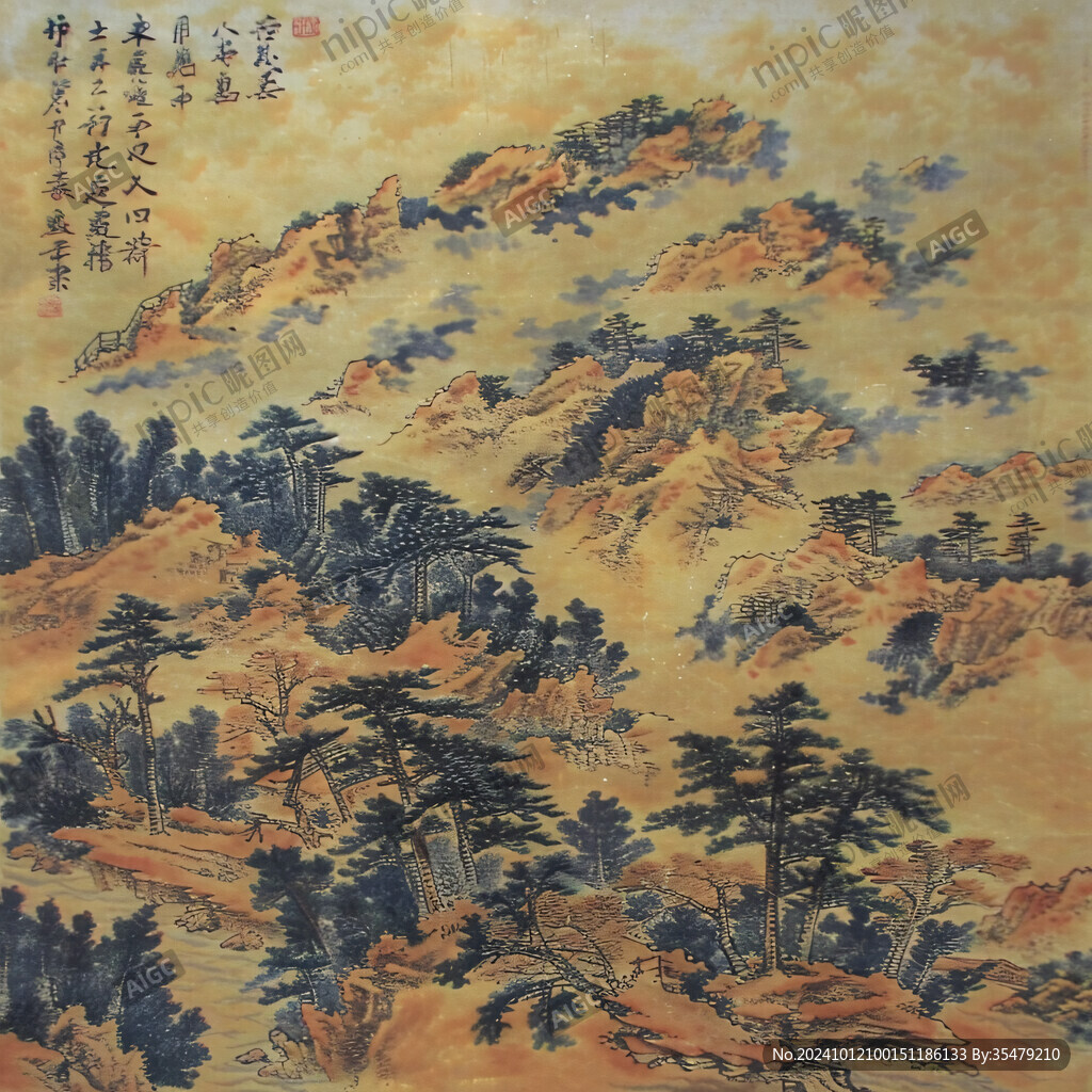 松云祥瑞图