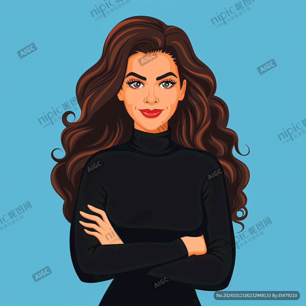 人物头像美女插画
