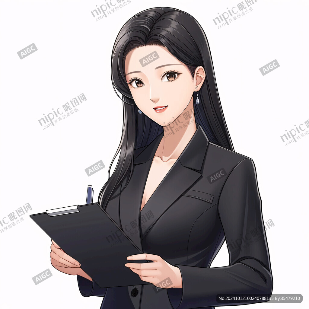 职业女性插画