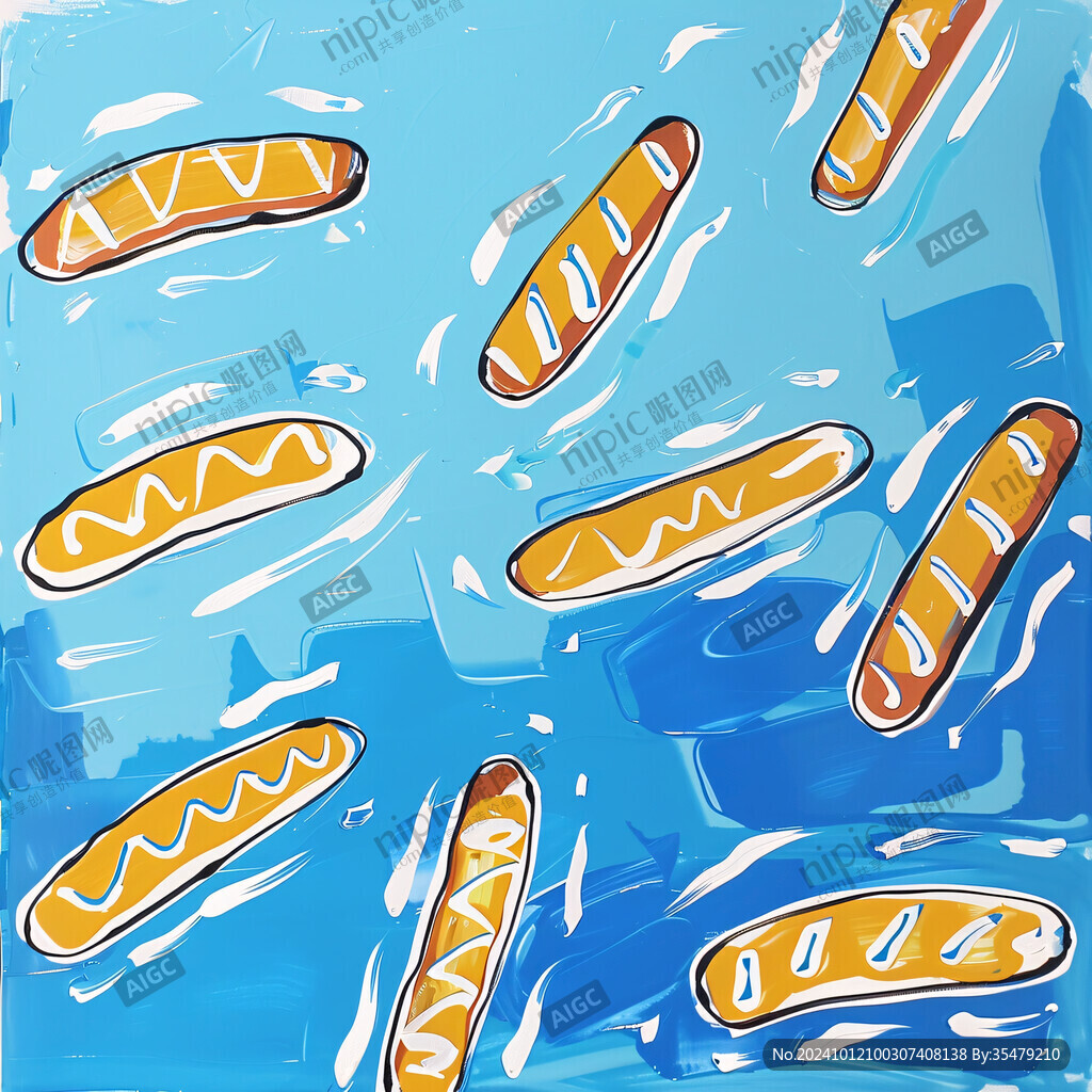 碱水面包插画