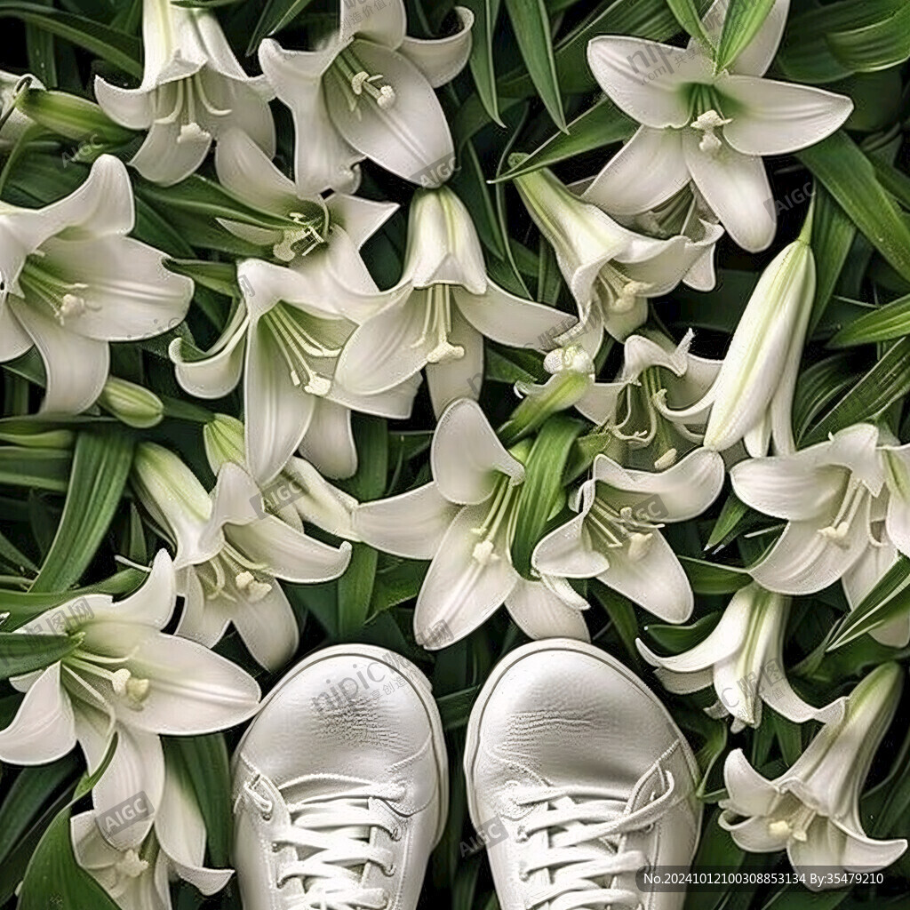 花束花卉白百合