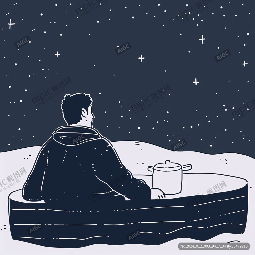 星辰大海男孩背影