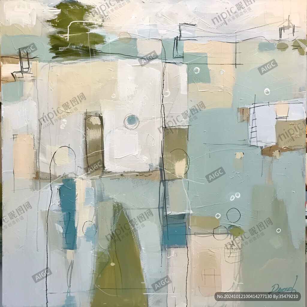 别墅抽象画