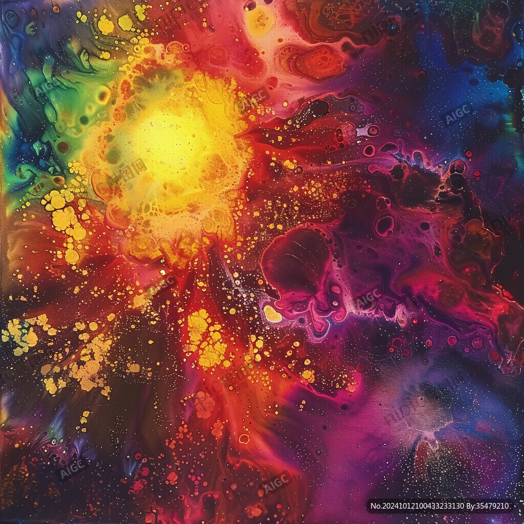现代炫彩背景笔刷肌理