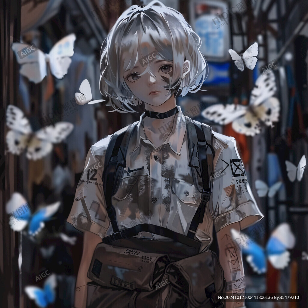 日韩厚涂插画