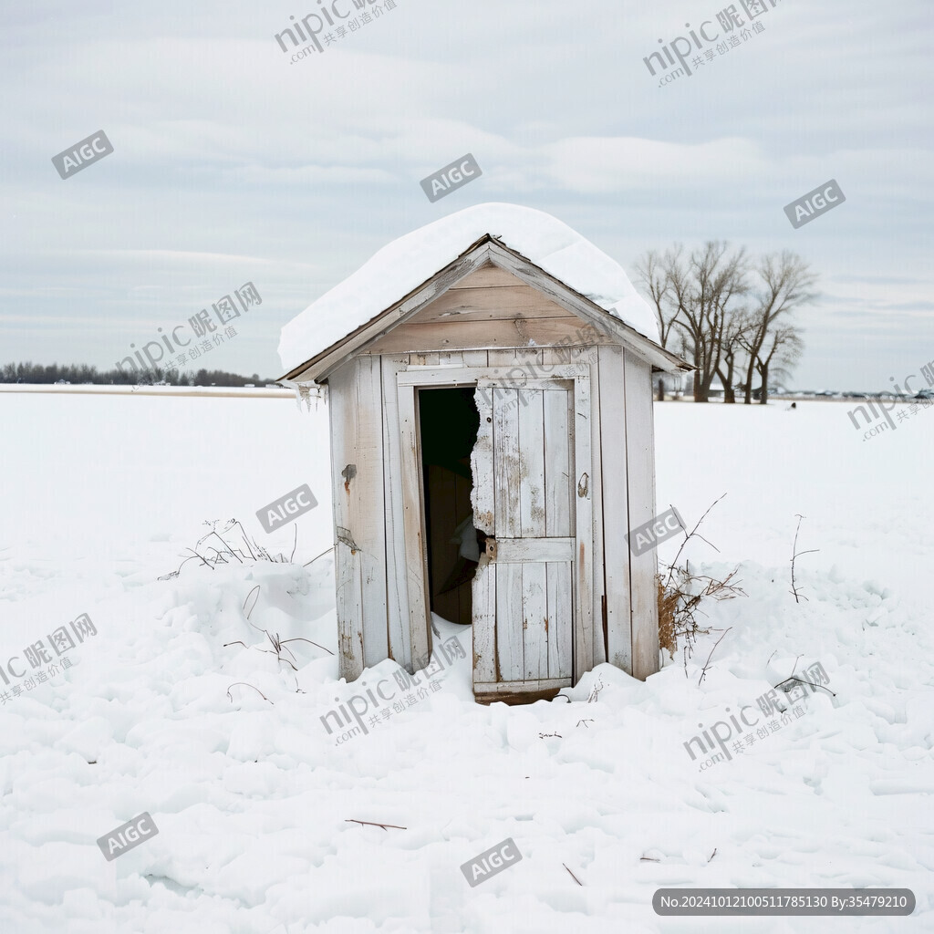 雪地小木屋