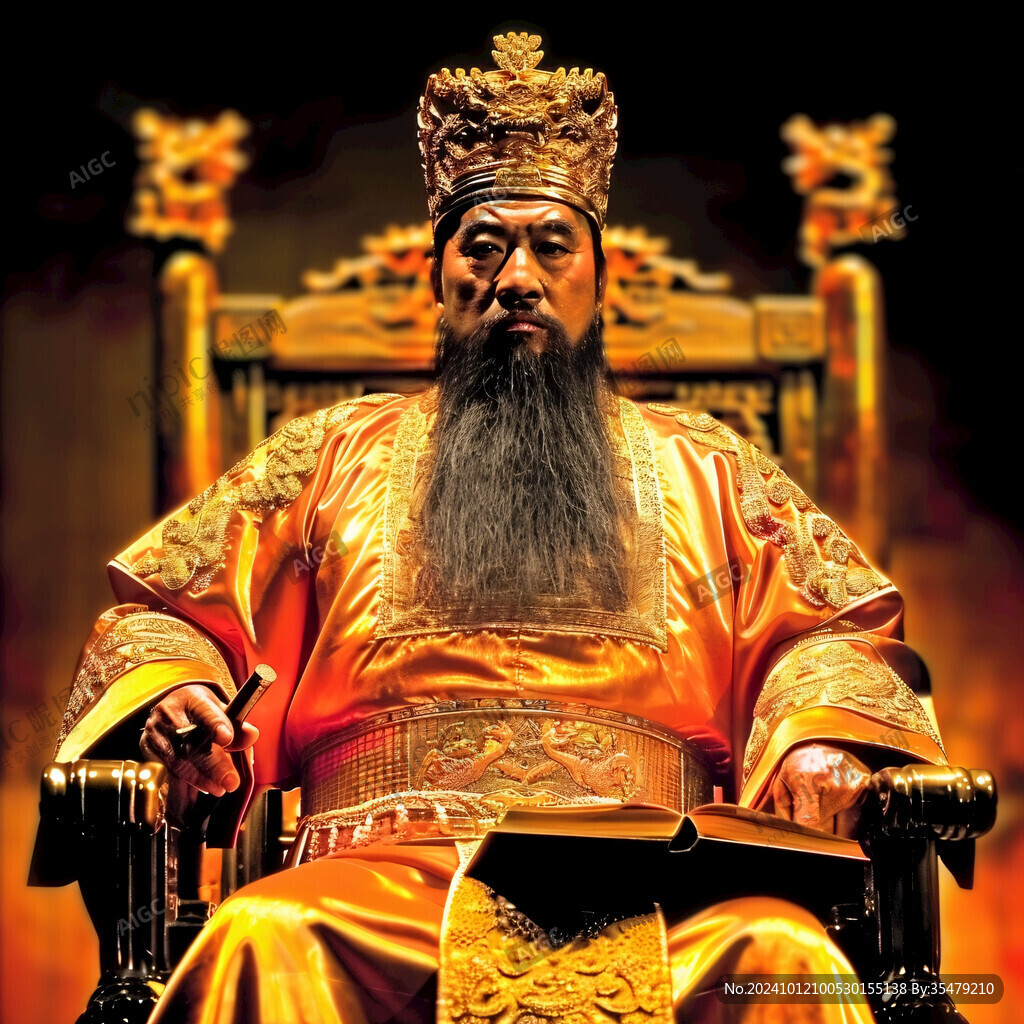 古代帝王蜡像
