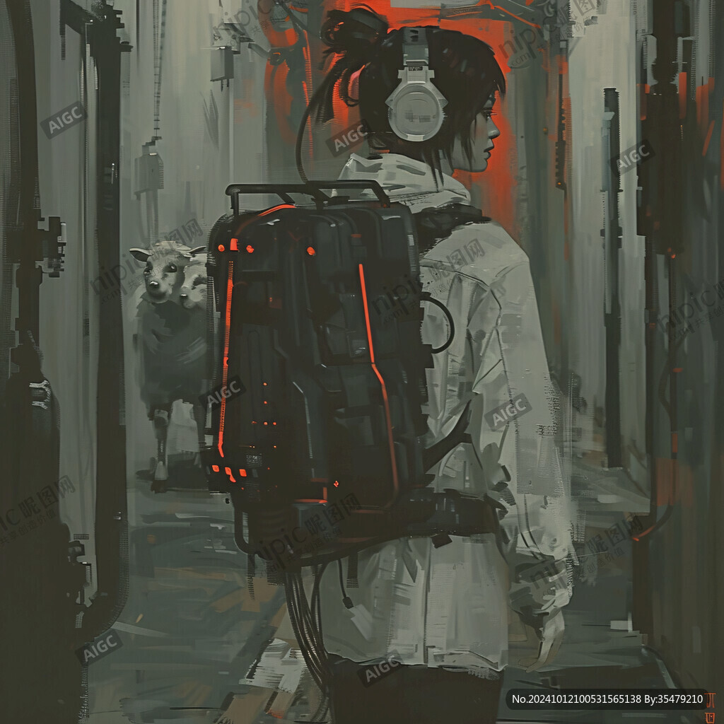 赛博朋克装饰画