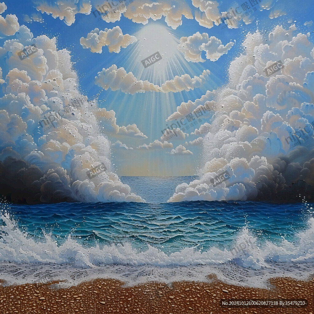 海面立体画