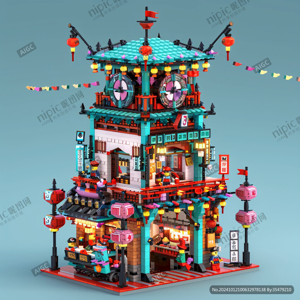 古建筑小吃店