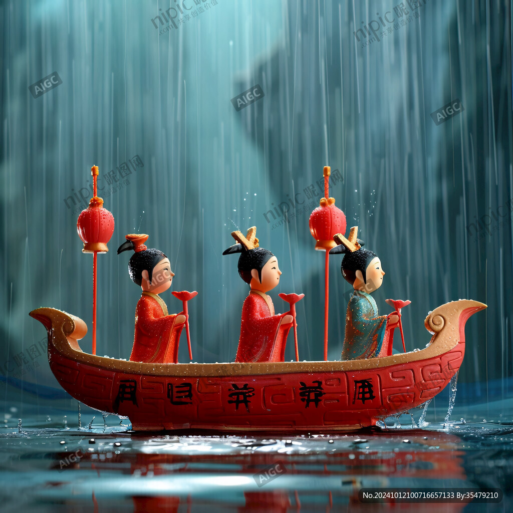 赛龙舟美陈