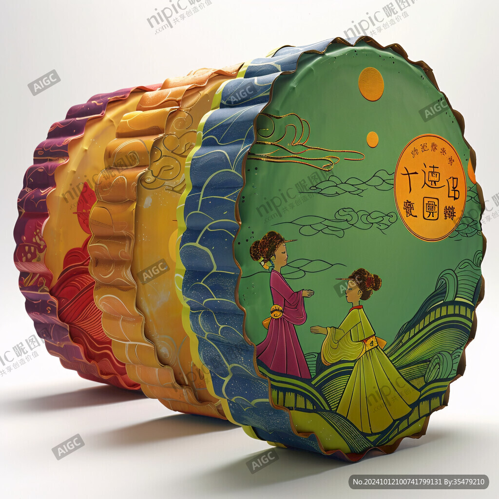 中秋月饼圆盒