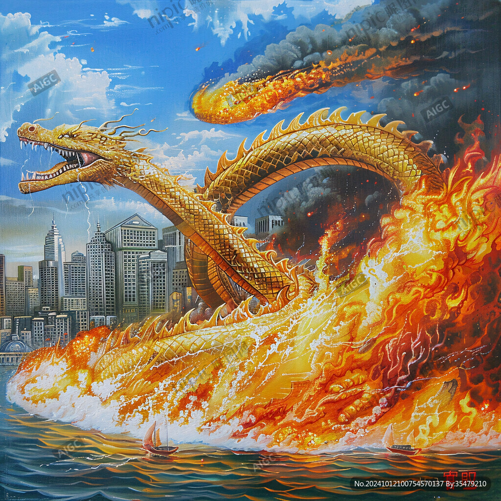 灾难立体画