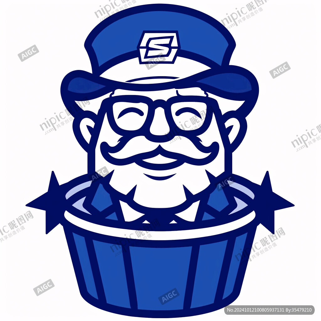 卡通快递员logo