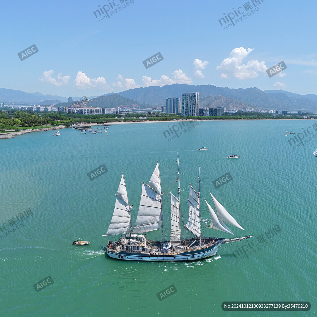 抚仙湖帆船
