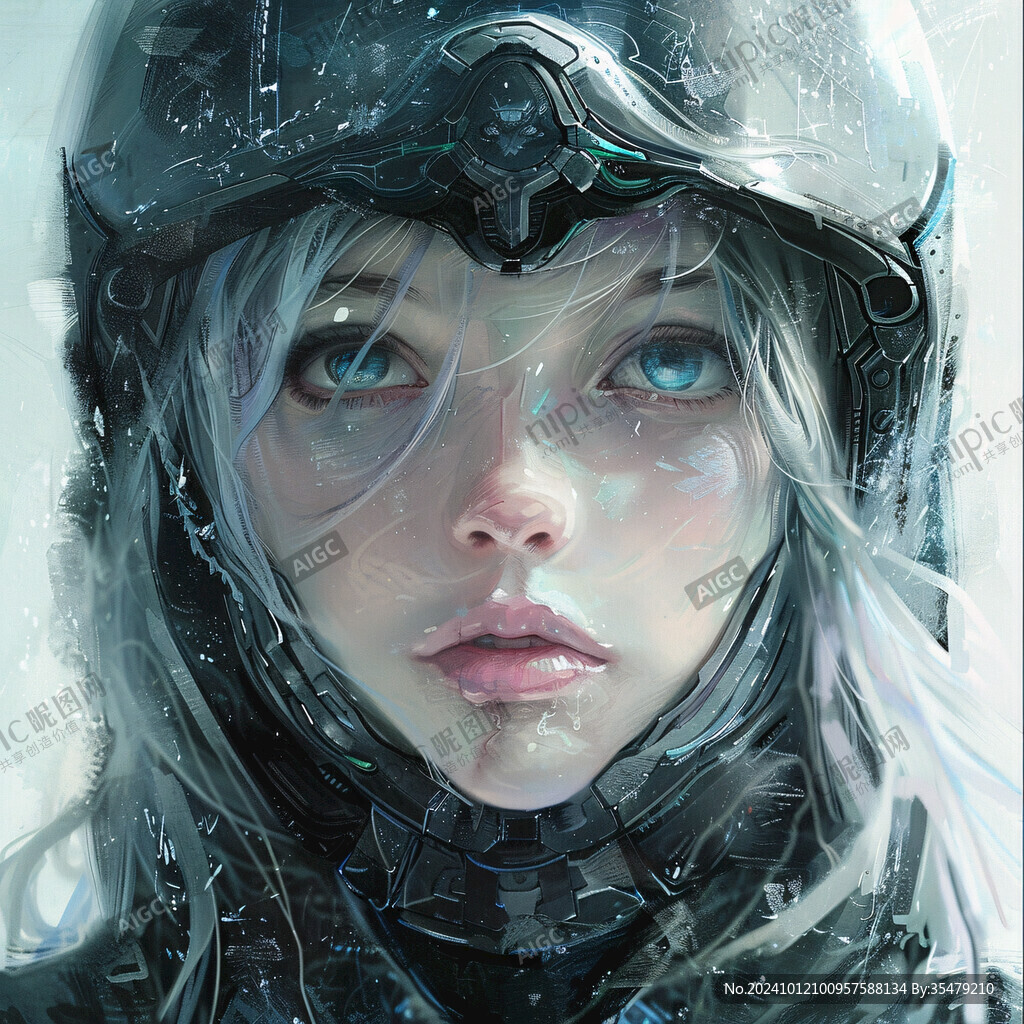 AI创作图厚涂少女 高精女孩原画稿 数字肖像插画 厚涂手绘 cg绘画作品 数字美女插画 厚涂插画 写实人物插画 cg插画 cg绘画 日韩厚涂 ...