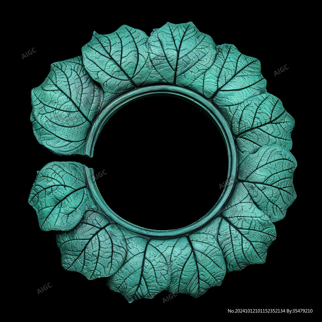 植物叶子镜框素材