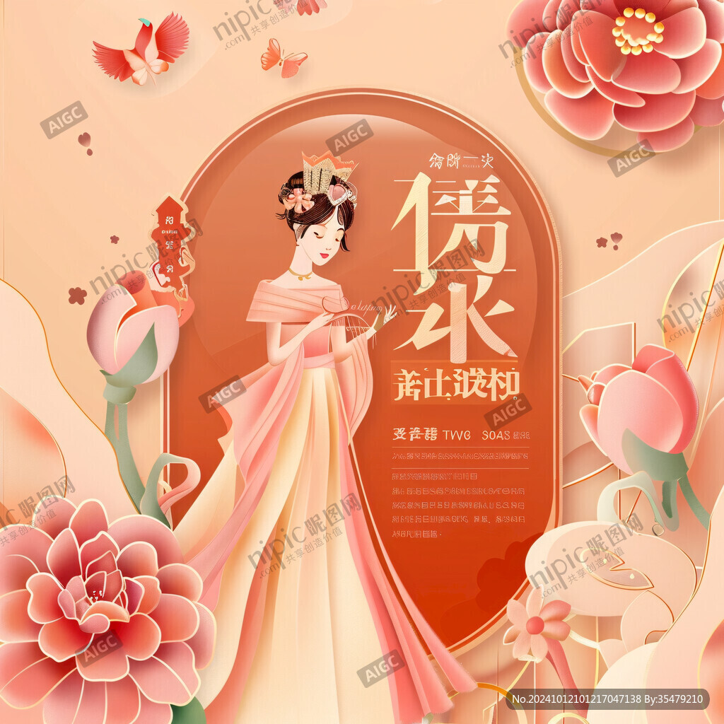 东方美女美容海报