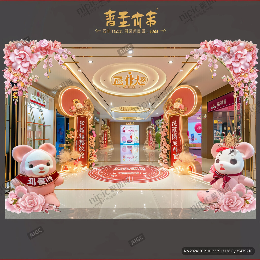 猪年商场美陈装饰