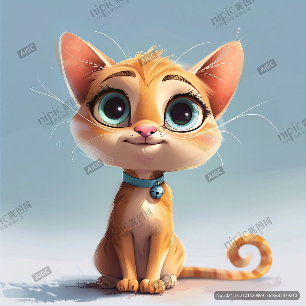 可爱小猫插画