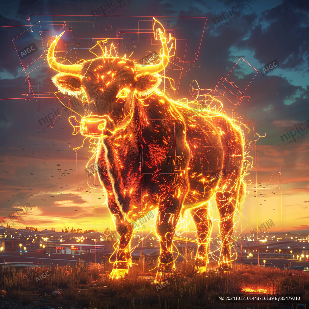 科幻风格牛