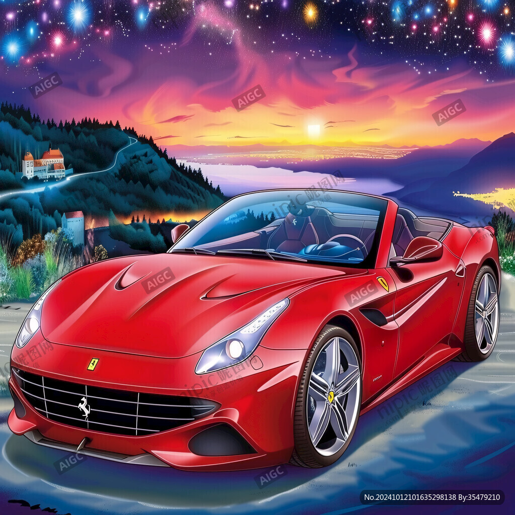 ferrari跑车