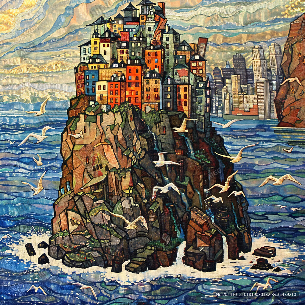 东极岛插画