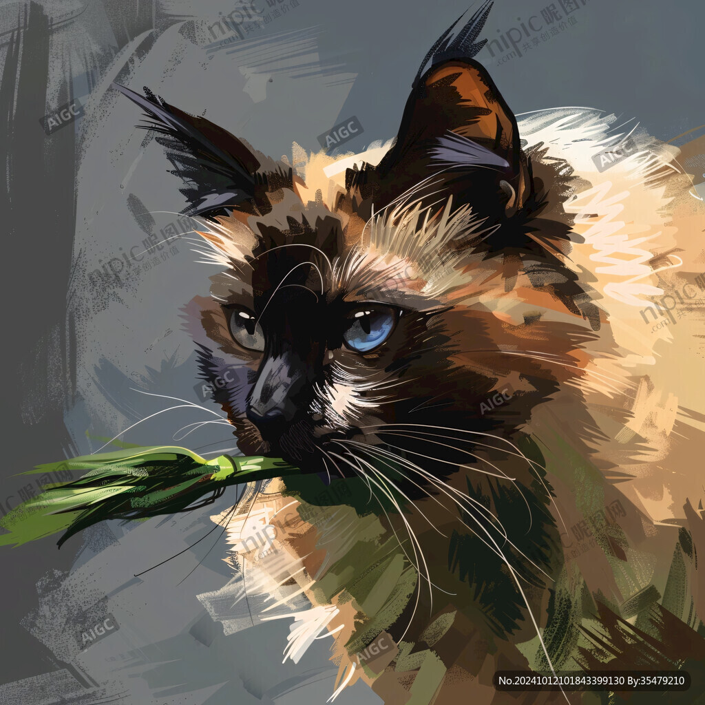 名猫插画
