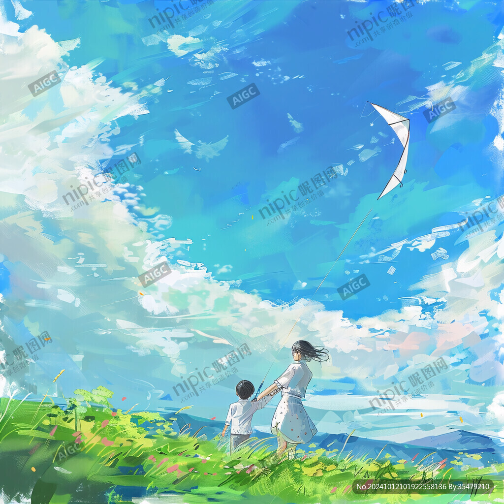 母亲节噪点插画海