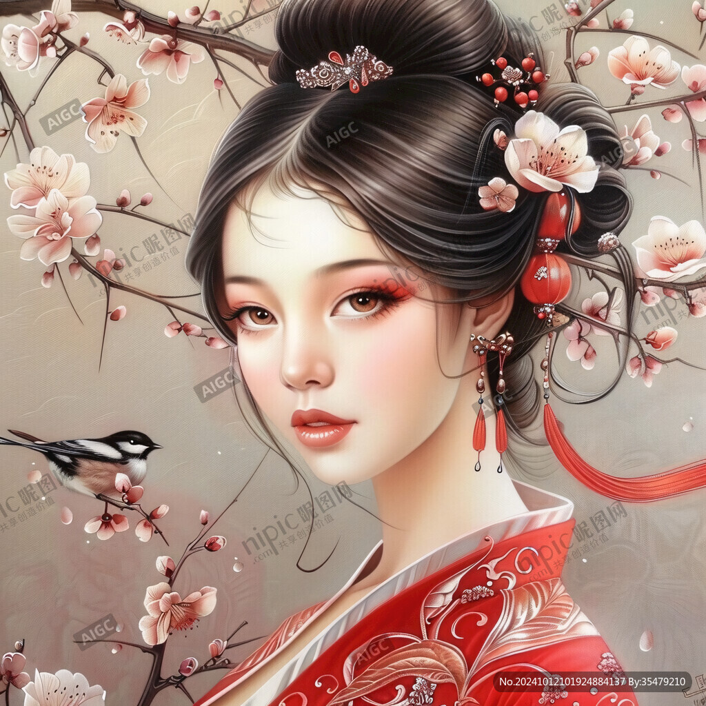 美女插画古装美女