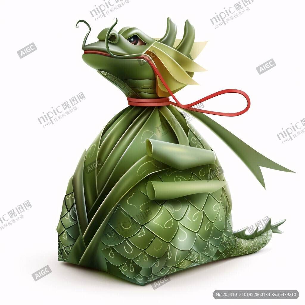 端午龙元素插画