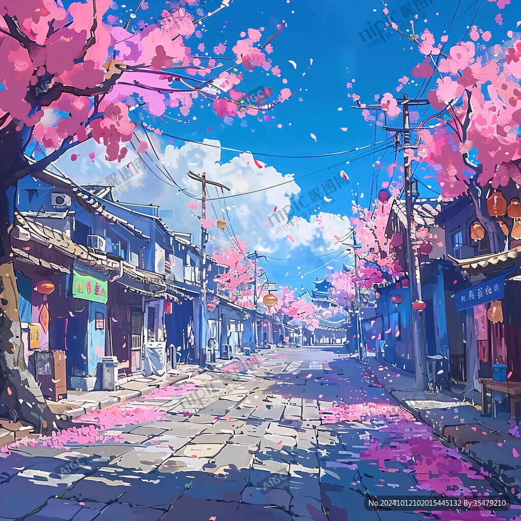 动漫场景插画