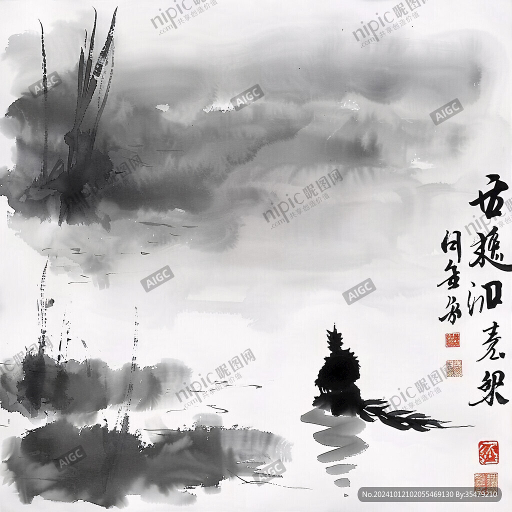 水墨画模板下载