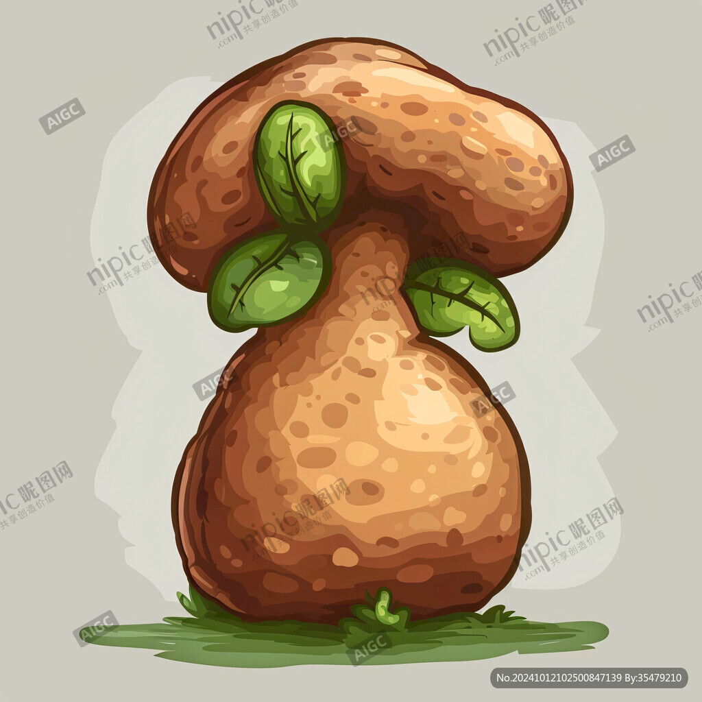 黑虎掌菌插画