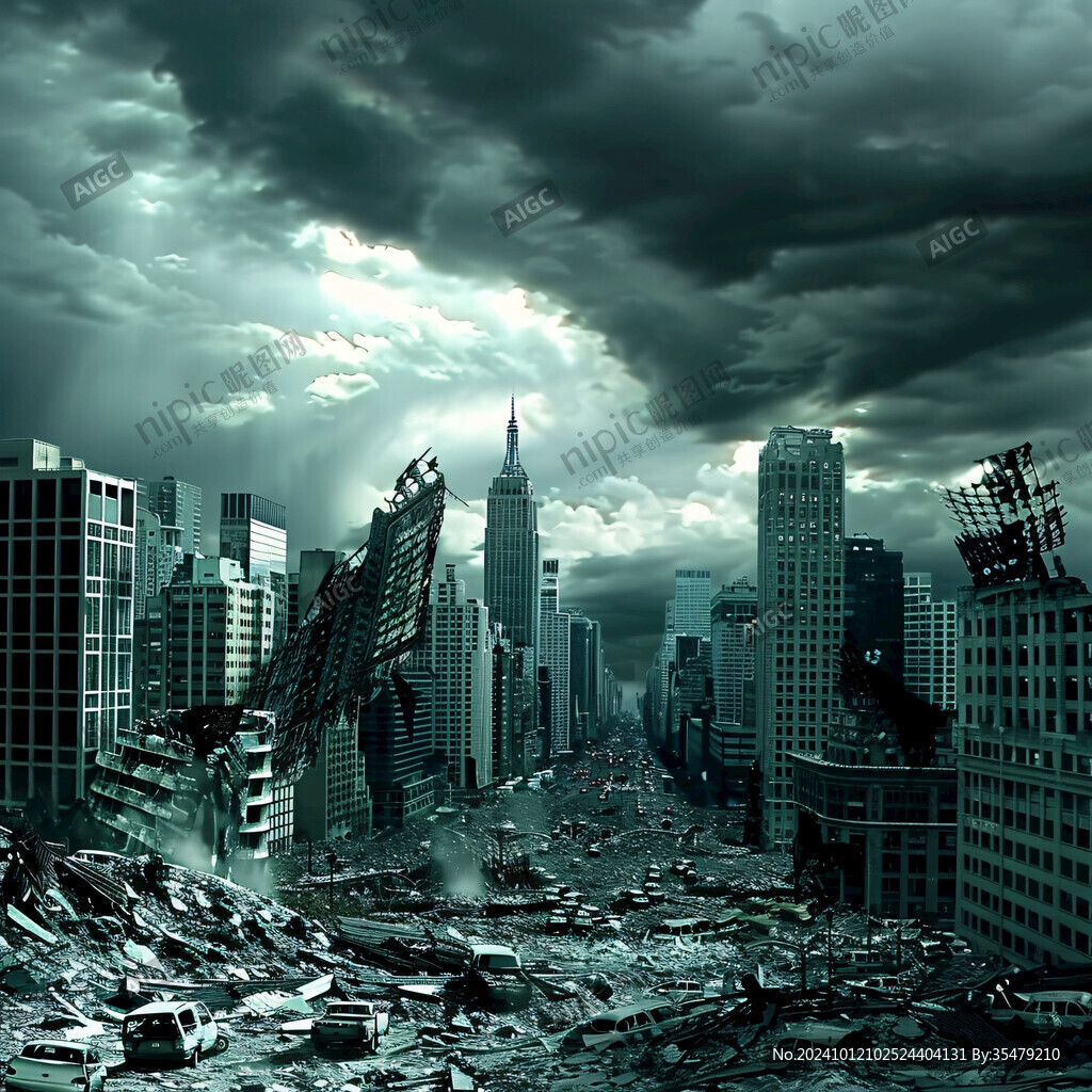 灾难片海报背景