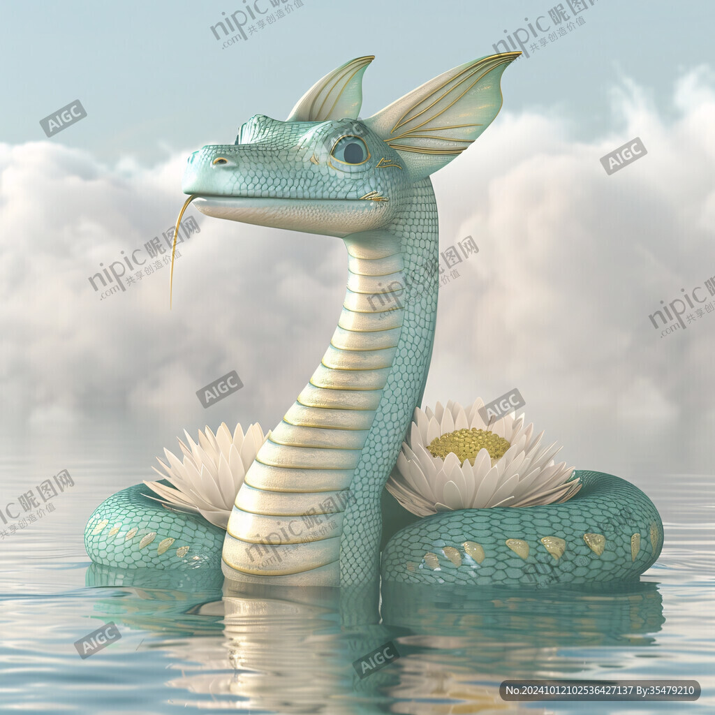 水上龙雕塑