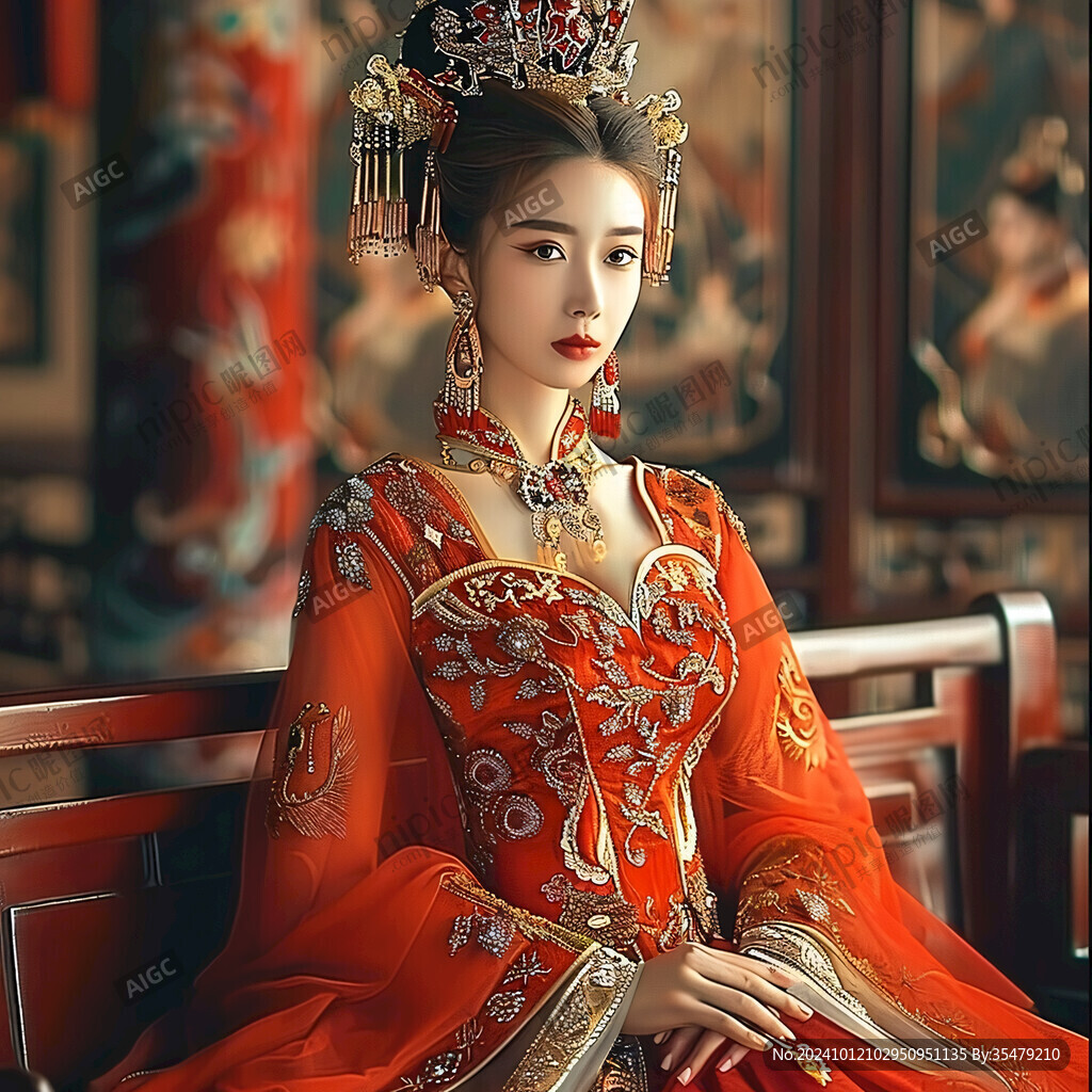 红金唐代宫廷风