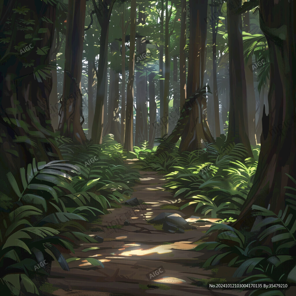 雨林插画